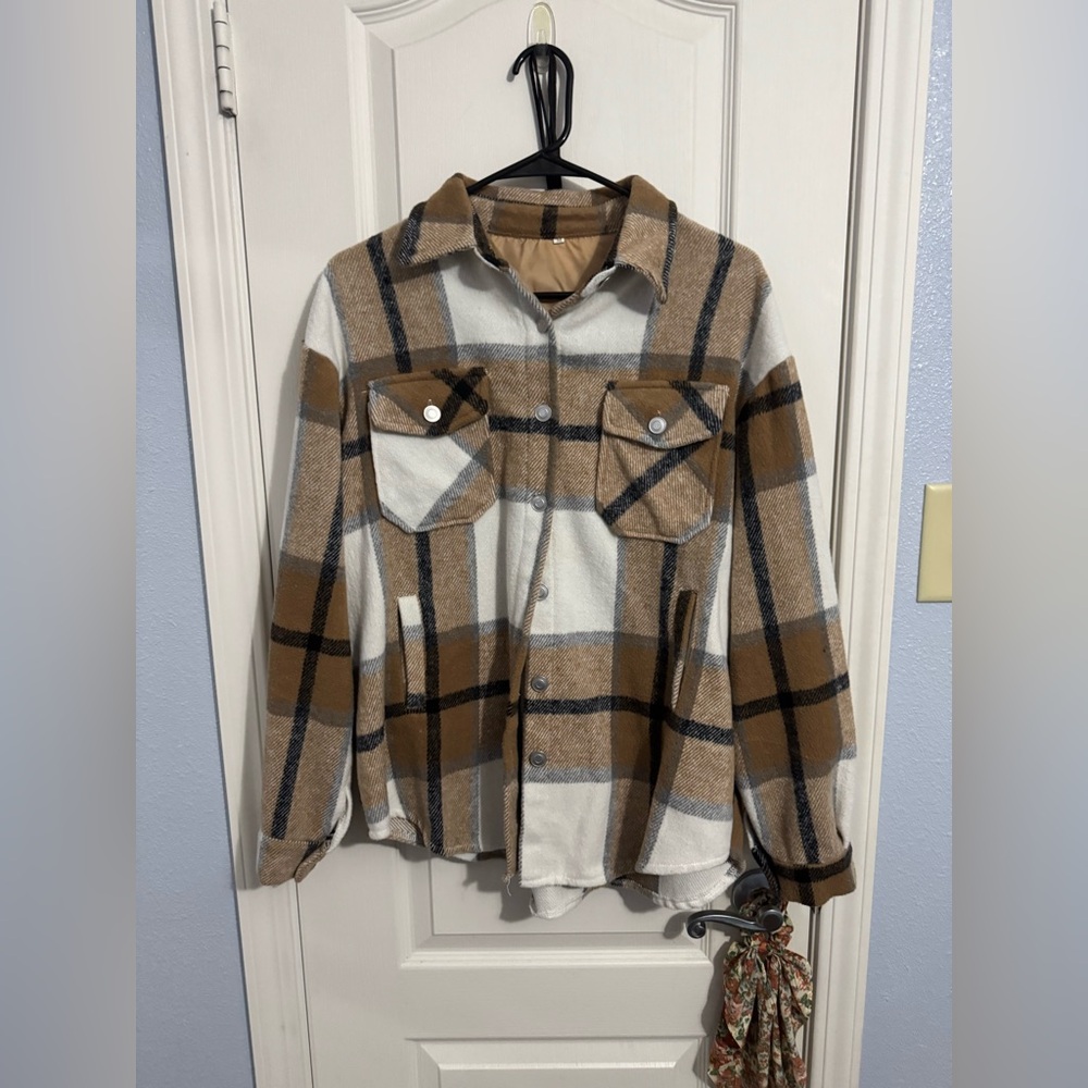 Oversized Flannel Jacket